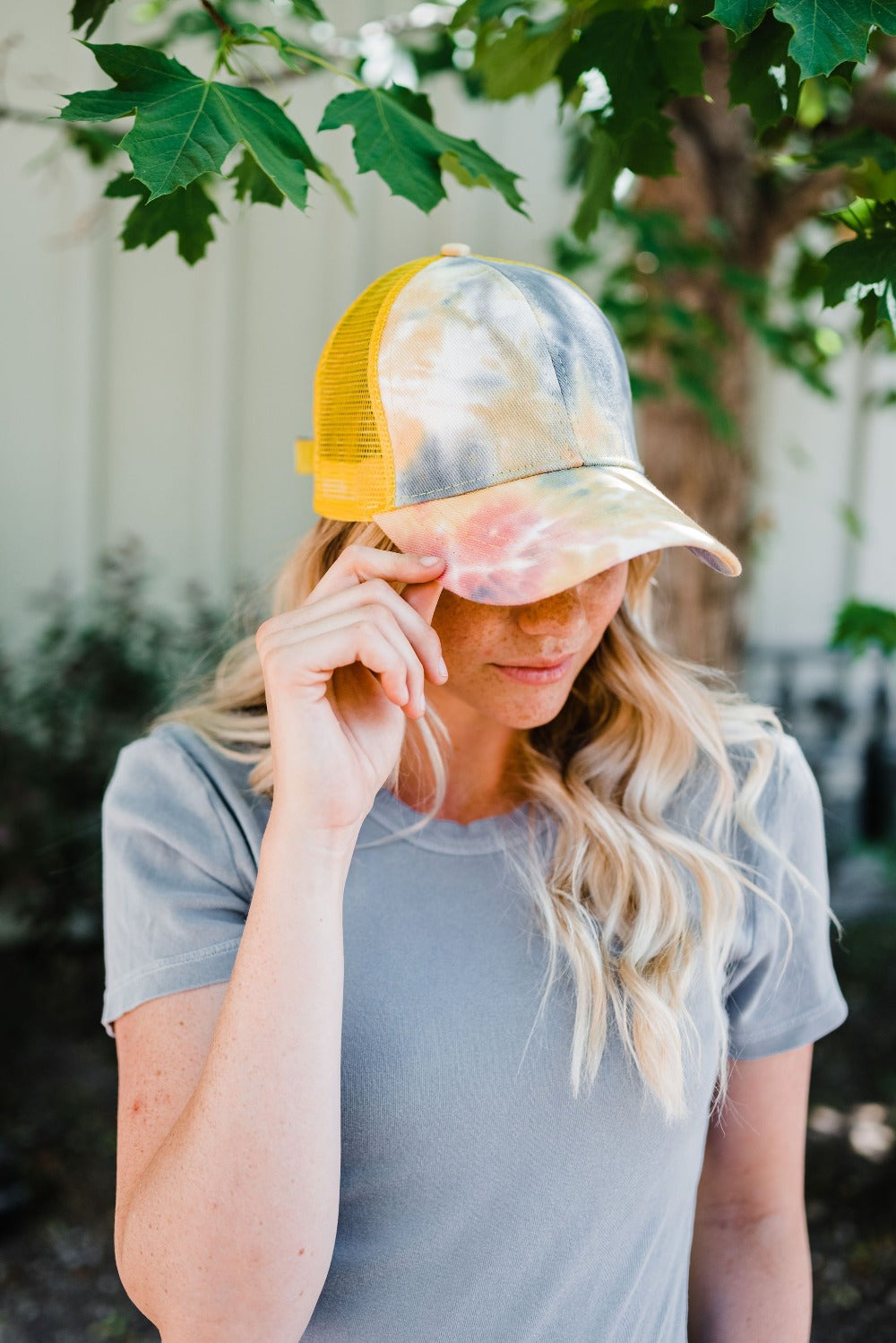 Kailey Tie Dye Baseball Cap - Final Sale