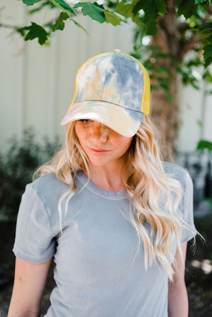 Kailey Tie Dye Baseball Cap - Final Sale