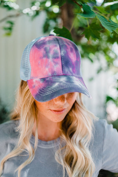 Kailey Tie Dye Baseball Cap - Final Sale