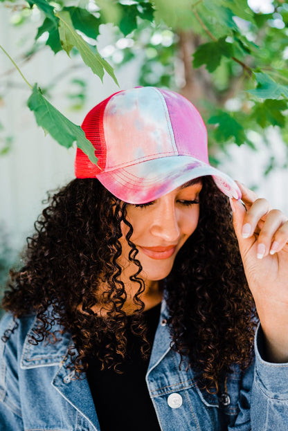 Kailey Tie Dye Baseball Cap - Final Sale