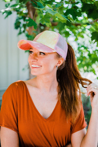 Kailey Tie Dye Baseball Cap - Final Sale