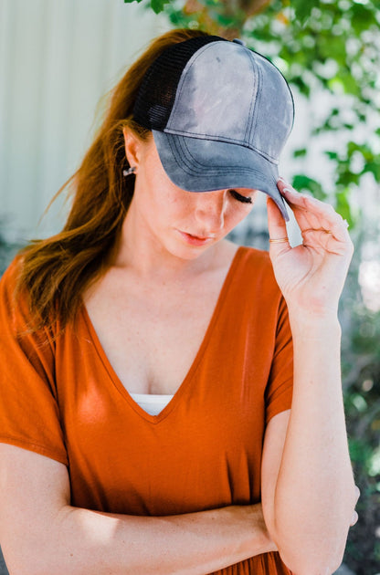 Kailey Tie Dye Baseball Cap - Final Sale