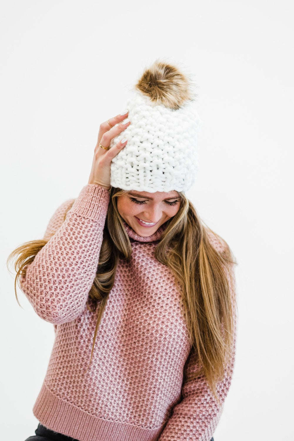 Tristyn Chunky Knit Beanie - Final Sale