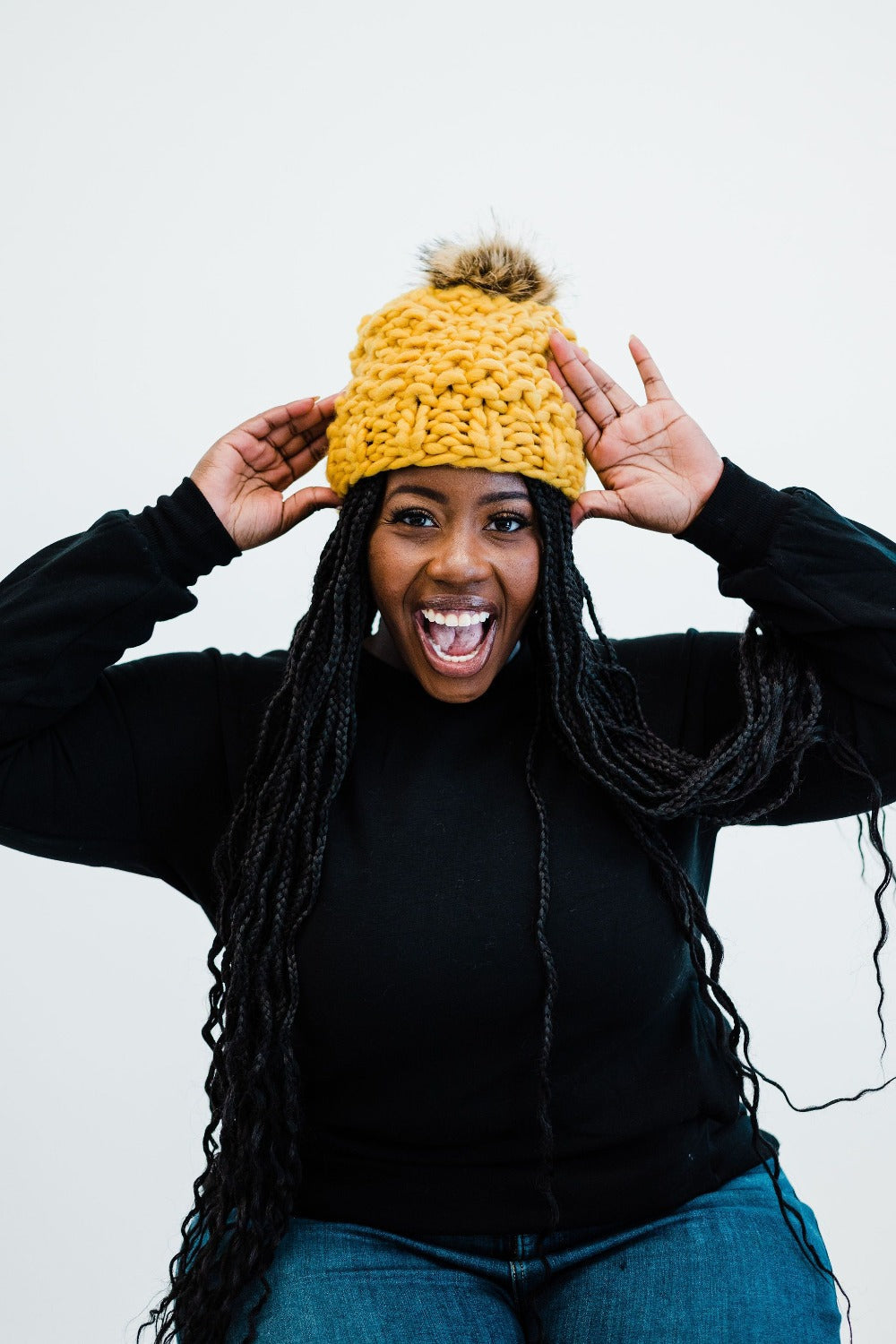 Tristyn Chunky Knit Beanie - Final Sale